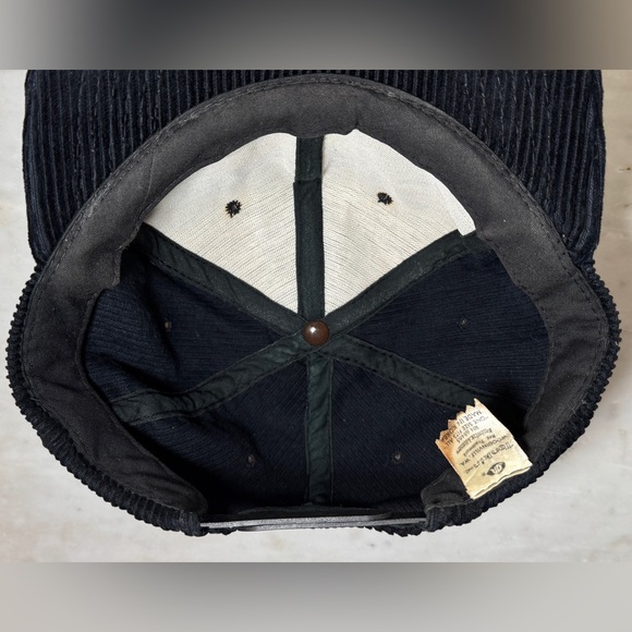 Vintage Consolidated Freightways Trucker Hat Black Corduroy Snapback Tonkin Inc. - Picture 4 of 6